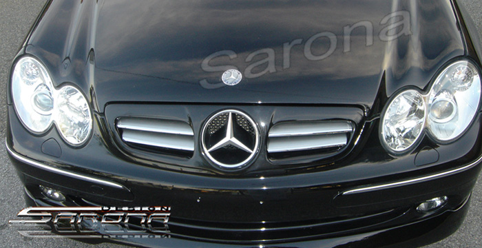 Custom Mercedes CLK Grill  Coupe (2003 - 2006) - $325.00 (Manufacturer Sarona, Part #MB-001-GR)